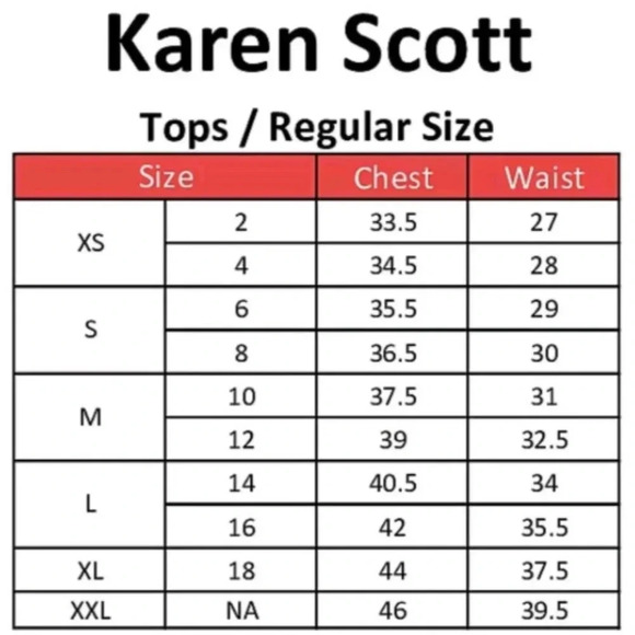 KAREN SCOTT cotton 3/4 button tab sleeves chest pockets collar size XL - Picture 11 of 11